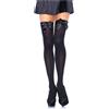 LEG AVENUE HOSIERY Calze Autoreggenti con Fiocco Leg Avenue — Nylon, Taglia Unica