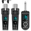 TRASMETTITORE RICEVITORE XLR WIRELESS MICROFONO 24 GHZ UHF AUDIO PROFESSIONALE