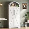 Coolywood 165 × 70 × 40 cm, mobile da cucina, vetrinetta per vino, adatto per cucina, sala da pranzo, soggiorno e camera da letto, bianco