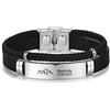 Grovjewfit Bracciale Uomo Inciso Personalizzato Foto Nome Testo Data Regalo Papà Famiglia Coppia Partner Figlio Marito Compleanno Anniversario Festa Del Papà Natale