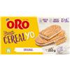 ORO SAIWA Oro Vitasnella, Cereal Yo Original, Biscotti con Ripieno Morbido di Yogurt Bianco, Fonte di Fibre e Magnesio, 253g (contiene 5 monoporzioni da 50,6g)
