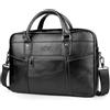 BAGZY Borsa 24 Ore Uomo Ventiquattrore Pelle Borsa Porta PC 15.6 Pollici Borsa Uomo Lavoro Borsa Porta Documenti Cartella Portadocumenti Uomo Borsa Business Uomo Borsa a Tracolla Regalo Uomo