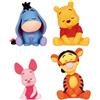 Disney Winnie the Pooh Katazun Miniature Figure 4 Set Completo Disney Gashapon Japan