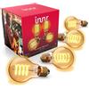 Innr Zigbee E27 Smart Lamp, funziona con Hue* (è necessario un ponte), lampadina LED a filamento, bianco caldo, dimmerabile, lampada per casa intelligente, 550lm, confezione da 4 pezzi