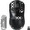 ATTACK SHARK Mouse PixArt PAW3950-Sensor, fino a 420000 DPI, BT/2,4G Wireless/Wired con cavo a spirale, 100M Clics Optical Microswitch, per PC/Xbox/PS5/Mac