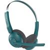 JLab Cuffie wireless con microfono, batteria con oltre 50 ore di autonomia, cuffie Bluetooth On Ear per PC, wireless con multipoint, per cellulari e ufficio, chiamate cristalline