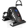 Unbranded Allenatore per braccia e gambe, fitness per la casa, cyclette da tavolo, allenamento di resistenza, mini bici, ideale per anziani, allenatore fitness motorizzato con display