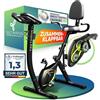 Unbranded Cyclette da casa pieghevole - estremamente silenziosa e confortevole - [SoftFoam] Certificata DEKRA - con ingresso facilitato. Cyclette, ergometro, cyclette pieghevole per uso domestico, fitness bike