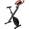 Unbranded Cyclette pieghevole, attrezzo per l'allenamento a casa, bicicletta fitness con computer LCD, cyclette pieghevole, include monitoraggio della frequenza cardiaca, peso massimo dell'utente: 110 kg, 8 livelli di resistenza