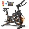 Unbranded Bicicletta da bicicletta da allenamento indoor intelligente con app Bluetooth e monitor LCD, cyclette silenziosa con resistenza regolabile per l'allenamento cardiovascolare, capacità di carico fino a 150 kg