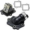MospdyGear Blocco membrana di ricambio con collettore di aspirazione, ricambio per Aerox Nitro Aprilia SR50 Scooter, ricambio per YAMAHA JOG Vino Zuma BWS Minarelli 2 Stroke 49cc 50cc