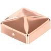 Alberts GAH-ALBERTS 217280 Copripalo per Pali in Legno, Rame, 70 x 70 mm