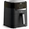 Moulinex Easy Fry & Grill, Friggitrice ad Aria 4,6L, Nero, EZ5058 | Ideale per 6 Persone, con 8 Programmi Preimpostati, Display Digitale Touch, con Griglia, Acciaio Inox