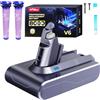 FLYLINKTECH Batteria 8000mAh per Dyson V6, Sostituzione Batteria Compatibile con V6 Absolute, Animal, Motorhead, Total Clean, SV03 SV04 SV05 SV06 SV07 SV09 DC58 DC59 DC61 DC62 DC72 DC74