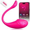 AWFJUREN Vibratoreper Donna con Controllo Telecomando a Distanza APP, punto g squirting Vibratore per Donna 10 Modalità di Vibrazione, Uovo Vibrante Punto G e Clitoride, Sex Toys Coppia Wireless Silenzioso