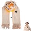KBIBCK Sciarpa riscaldata per uomo e donna, ricarica USB, sciarpa riscaldata elettrica, con 3 livelli di temperatura regolabile, sciarpa riscaldante per autunno/inverno, mantello da donna e uomo