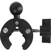 Leenconghui Adattatore a sfera da 2,5 cm per base di montaggio a morsetto per manubrio, compatibile con supporti RAM di dimensioni B, braccio a doppia presa e supporto per telefono per bici e moto