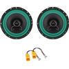 IPNOSIS Kit 2 Casse Anteriori 16,5 cm Compatibile con Fiat Punto 188 2 Serie dal 1999 al 2005 E Fiat Multipla dal 1999 al 2010 + 2 Connettori.