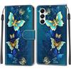 TOMYOU Cover per Samsung Galaxy A05s, farfalla verde | Antiurto Protettiva Portafoglio, Slot per Schede, Magnetica, Custodia in Pelle PU, Libro Flip,Funzione Stand