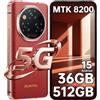 OUKITEL WP210 Smartphone Rugged 5G - 36GB+512GB 108MP+32MP Fotocamera,Rosso | 5G Dimensity 8200,6,7 pollici AMOLED FHD+ 120Hz,36GB+512GB,108MP+32MP,8800mAh 45W,NFC,IP68/IP69K/MIL-STD-810H,2 Anni Garanzia