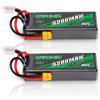 BATTERIA LIPO 3S 11,1V 5200MAH 80C CON CONNETTORE XT60 PER MODELLISMO RC CUSTODI
