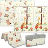 AIYAPLAY Tappeto Gioco Bambini 200x150x1.5 cm a Tema Foresta, Multicolore | Tappeto Gattonamento, Pieghevole, Reversibile, Superficie Impermeabile e Antiscivolo, in XPE, 0-3 Anni