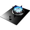 CHALKE Fornello A Gas Incorporato Da 33 Cm, Padella A Fuoco Feroce Da 7,2 KW A 9 Cavità, 1 Fornello A Gas Fornello A Gas Convertibile NG / GPL, Cucina Domestica Con Accensione Automatica A Impulsi In Vetro T