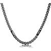 ALBERTBAND Collana da Uomo Personalizzata Collana in Acciaio inox con Nome Regalo per Uomo Festa del papà San Valentino Natale