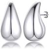 Goldchic Orecchini Donna Dupes in Acciaio Inossidabile, Orecchini Oro/Argento/Nero, Regalo Donna Ragazza