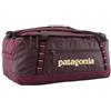 Patagonia Black Hole® Duffel 55L Viola riciclato | Convertibile in zaino, base imbottita, certificazione Fair Trade™, tasca laterale con chiusura, catene tipo margherita