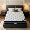 YIDATONG Materasso Matrimoniale 140 x 200 cm, Altezza 30 cm | Letto Matrimoniale, Materasso Ibrido a Molle Insacchettate e Memory Foam, Rigidità Media, 7 Zone, Ortopedico, Antiacaro