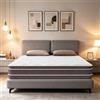 YIDATONG Materasso Matrimoniale 140x190 cm, Altezza 30 cm | Letto Matrimoniale, Materasso Ibrido a Molle Insacchettate e Memory Foam, Rigidità Media, 7 Zone, Ortopedico, Antiacaro