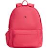 Tommy Hilfiger Bambini Unisex Zaino Essential con Tasca Esterna, Blu (Vintage Cerise), Taglia Unica
