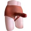 CUPIDO TOYS Pantaloncino Strapon APERTO SOTTO con Pene Finto, Mutanda Cintura Fallica in Silicone per Uomo o Donna