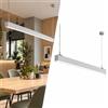 B·LED BARCELONA LED BARCELONA LED Lampada Lineare LED CCT 40W 120cm Argento Soffitto | Alluminio, 3400 lm, 3000K/4000K/5000K, UGR 80, Potenza Regolabile, Montaggio Sospeso O A Plafone