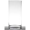 INNA-Glas Vaso da terra in vetro INNA Sansa, cilindrico - rotondo, 40 cm, Ø 19 cm | trasparente - Vaso alto - Vaso in vetro