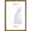 Duisburger-Rahmen24 Cornice per quadri in legno massiccio 40 x 65 cm in verde oro | con vetro antiriflesso infrangibile | cornice per poster | puzzle | foto collage DR067