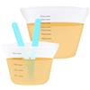 Rairsky 2 Pezzi Misurini in Silicone con Asta Agitazione 250/500 ml | Silicone Misurini Graduati, Bicchiere Minipimer Resina, Misurino Graduato, Misurino Miscela per Cucine, Laboratori