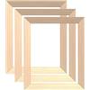 Cozylkx Set di 3 Cornici in Legno, 15x20 Cm, Kit Fai da Te con Telaio per Tela, Cornice per Quadri da Parete, per Pittura a Olio, Pittura con I Numeri, Poster