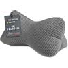 Bestlivings Osso di lettura - Osso cervicale 18 x 35 cm, morbido cuscino da lettura Öko-Tex, forma ergonomica per supporto cervicale o lombare, cuscino per tablet da viaggio, antracite