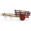 Moranduzzo Carro con Maiali 15,7x4,2 cm per Presepe da 6 cm - MINI 6 - Scala 1:32, Statuine Indistruttibili, Rifinite a Mano, Scultore M. Landi, Made in Italy
