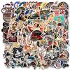 LYunMu Set di 100 adesivi retrò vintage per ragazze, motivo anime pinup, decorazione per auto, laptop, skateboard, bicicletta, ciclomotore, moto, computer, adatto per adulti e bambini