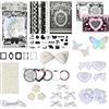 BDKMMS Ita Bag - Set decorativo con inserto e fiocchi e decorazioni in raso per borse fai da te