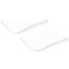 alkamto 2 federe per cuscino 40 x 25 x 10 cm, per cuscino cervicale, in cotone, lavabile, traspirante, ergonomico, morbido, colore bianco