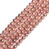 GEM-INSIDE CREATE YOUR OWN FASHION Shgbeads oro rosa metallizzato con rivestimento in pietra lavica allentato perline per creare gioielli rotondo 4 mm 38,1 cm, Rose 6mm, 6 mm