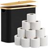 infactory scatola: Scatola di stoccaggio per carta igienica, con coperchio in bambù, per un massimo di 12 rotoli di carta igienica (contenitore, soluzione conservare la)