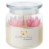 Holyart Candele, ceri, ceretti: Giara di vetro candela profumata sposi peonia bianca e tuberosa Cereria Di Giorgio
