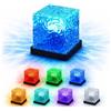 Generico Proiettore Onde Oceaniche Ricaricabile, Lampada Cubo LED 16 Colori | Luce Notturna Sensoriale con Effetto Boreale, Lampada d'Ambiente Impermeabile con Telecomando