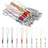SUNNYCLUE 1 scatola 30 pezzi 10 colori Cordino Aragosta Cordino per Telefono Cellulare Anello Cinturino per Cellulare Ciondolo Spacca Anelli Cordini con Clip Aragosta Argento Collegamento per Donne Ad