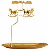 Manqyi Candela Rotante Portacandele, Candelabro Rotante Termico con Vassoio, Decorazione da tavola per Natale, per San Valentino, Matrimonio, Festa, Decorazione da Camino